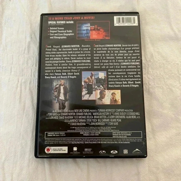 American History X - DVD - Edward Norton - Edward Furlong - 1998 - 1h 59min -BS2 - Picture 2 of 5
